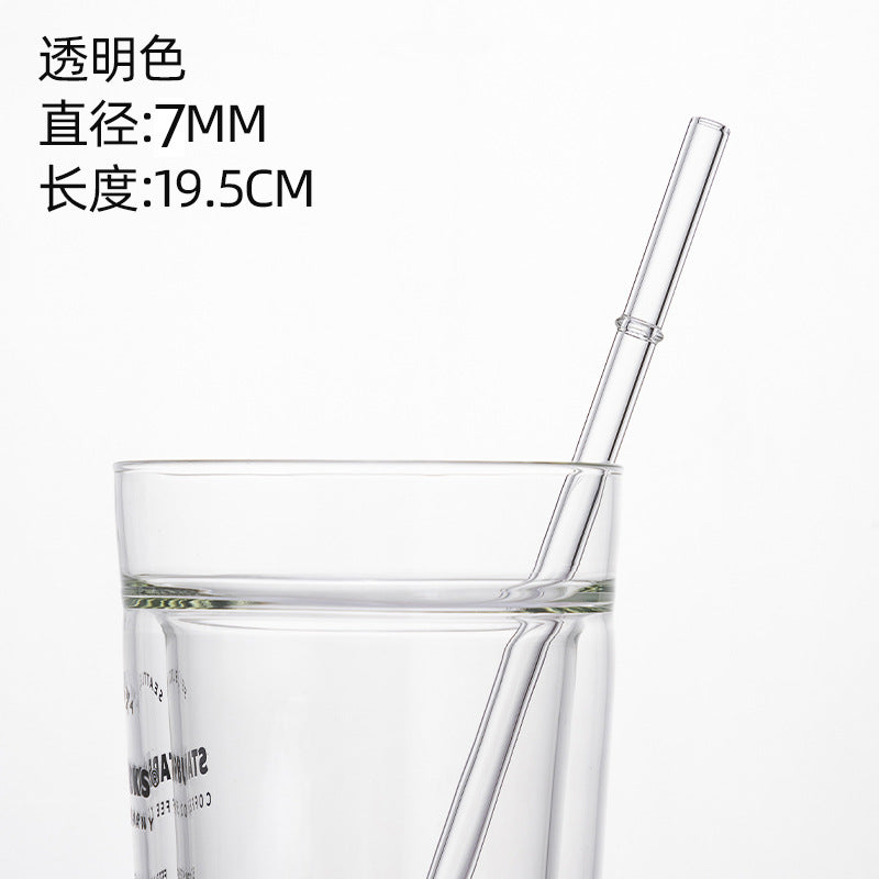 Eco-Friendly High Borosilicate Glass Straw - Customizable & Durable