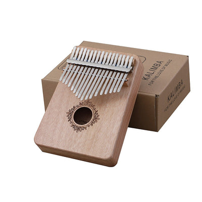 17 Keys Kalimba Thumb Piano High Quality Wood Mahogany Body Musical Instruments With Learning Book Tuning Hammer Kalimba Piano - Korvel