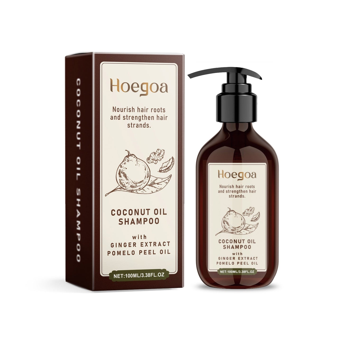Champú de Aceite de Coco para Cabello Nourished y Brillante