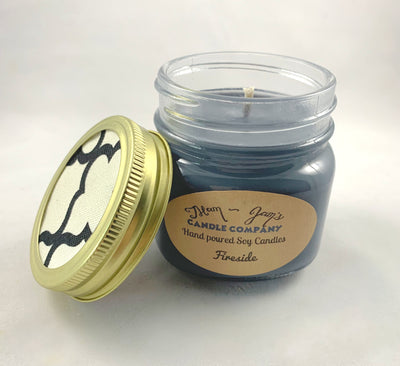 Fireside Soy Candle – Warm & Smoky Wood Scent | Mam Jam’s - Korvel
