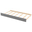 Twin or Double Twin Daybed with Trundle Gray - Korvel