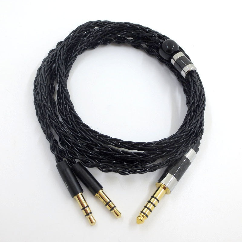 Suitable for Tianlong AH-D7100 7200 D600 HIFIMAN dual 3.5mm silver plated balanced headphone cable - Korvel