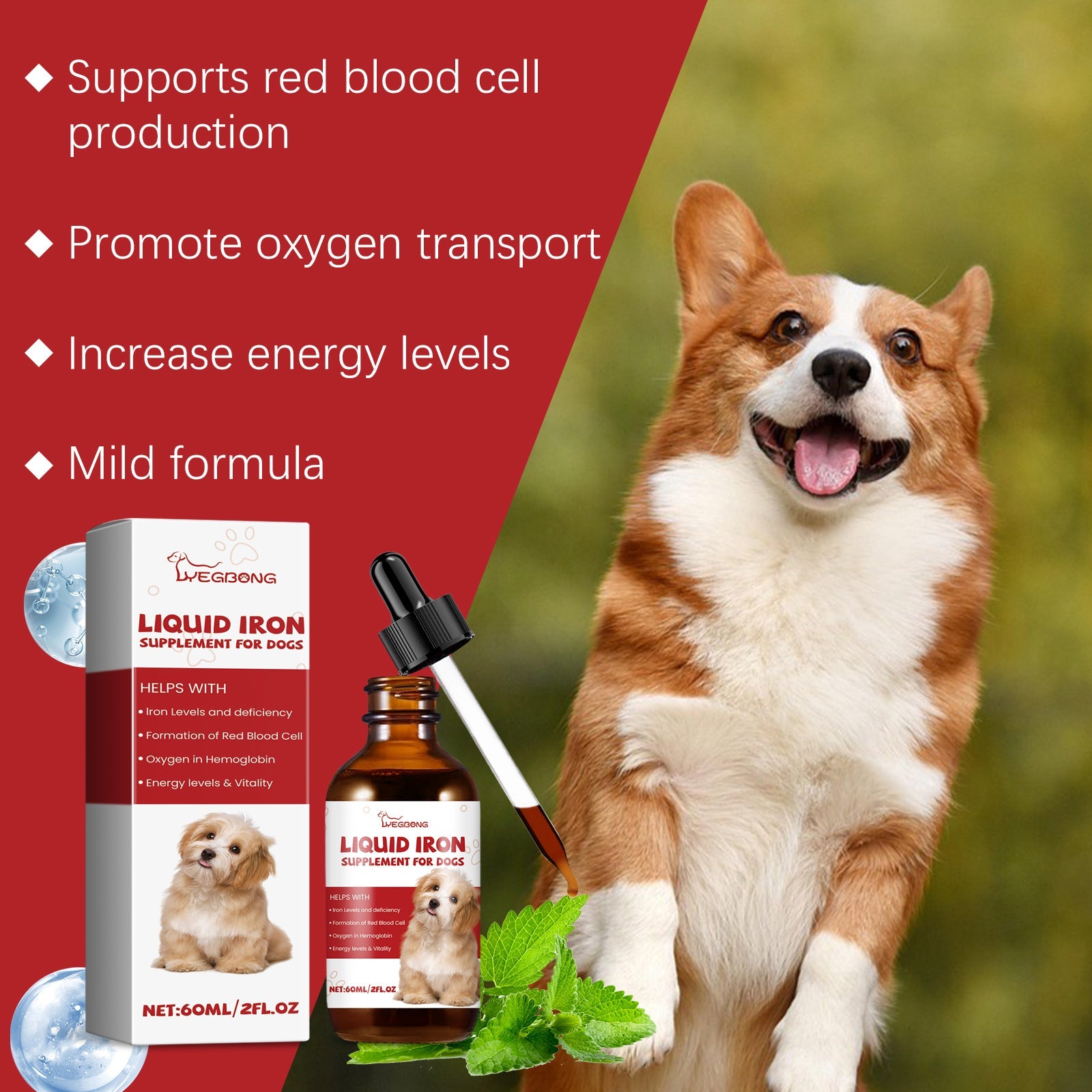 Pet Dog Syrup Pampers Pet Dogs With Gentle Ingredients To Help Absorb Care Supplements - Korvel