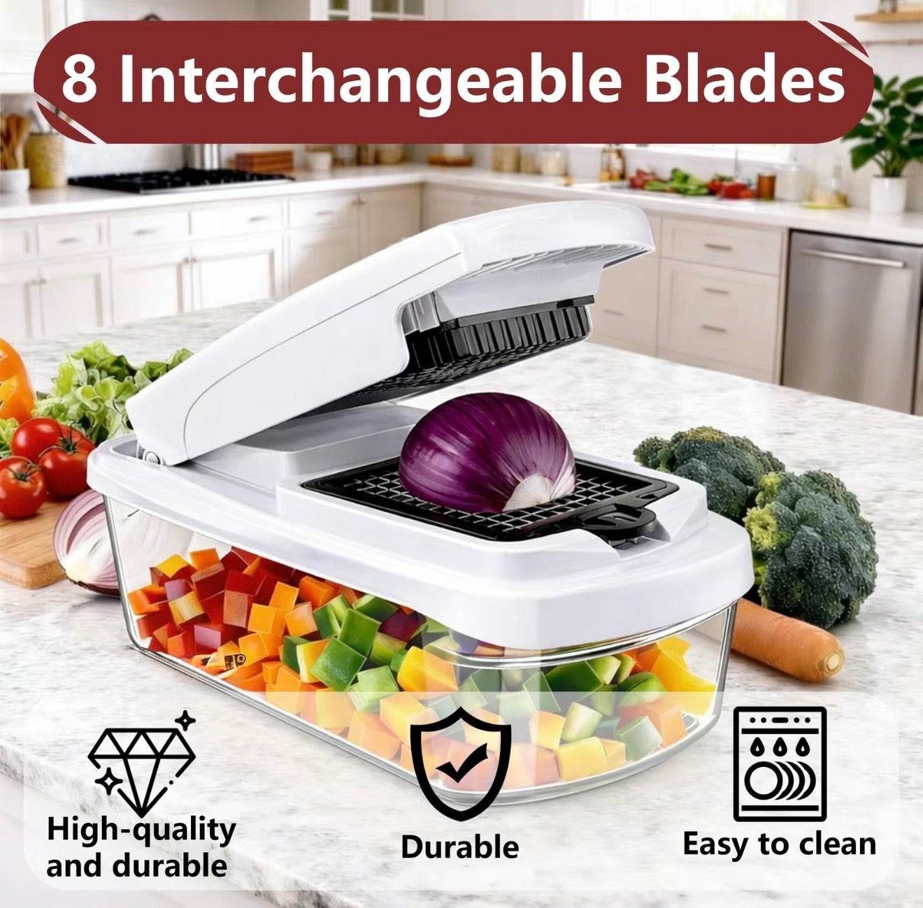 Cortador Multi Cuchilla SlicePro - Esencial de Cocina Versátil