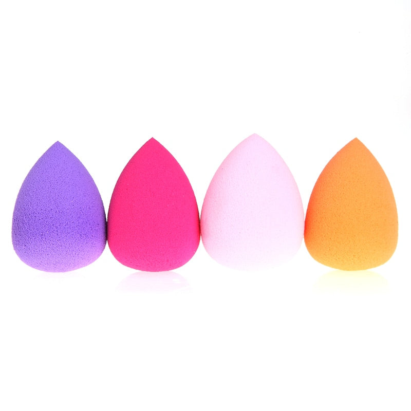 4Pcs/set Mini Beauty Soft Makeup Sponge Puff Face Nose Facial Foundation Base Liquid Powder Blending Drop Shape Cosmetic Tool - Korvel