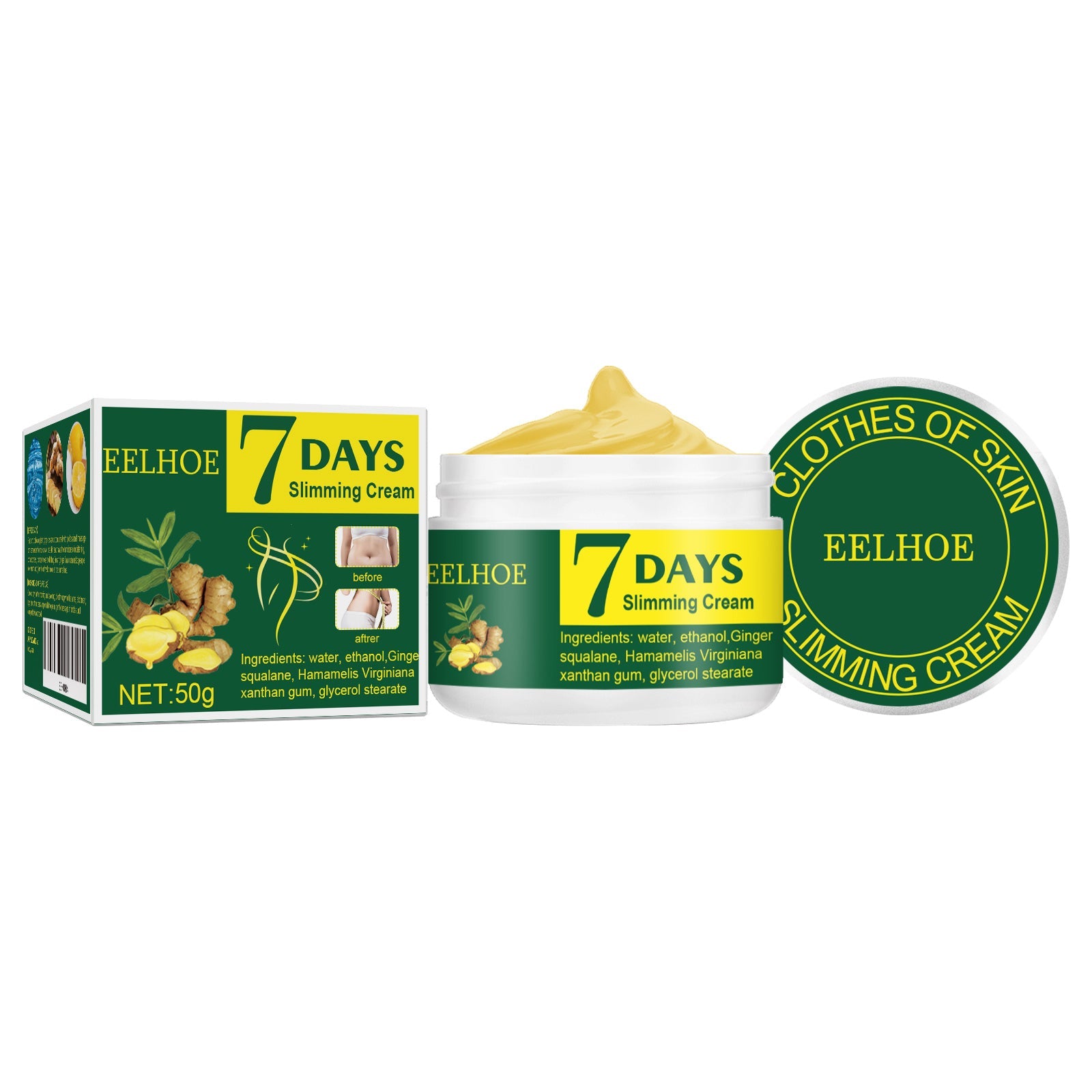 Ginger Massage Cream Arm Belly Belly Skin Moisturizing Massage Body Care Cream - Korvel