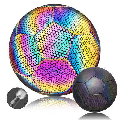 Premium PU Reflective Soccer Ball - Size 5