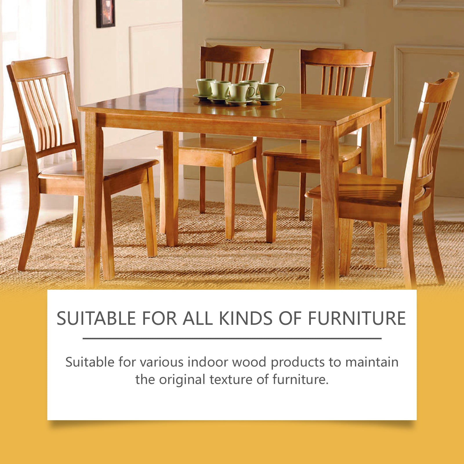 Beeswax Furniture Polishing Paste, Multi-Purpose Beeswax Home Cleaning And Maintenance Furniture Care Polish - Korvel