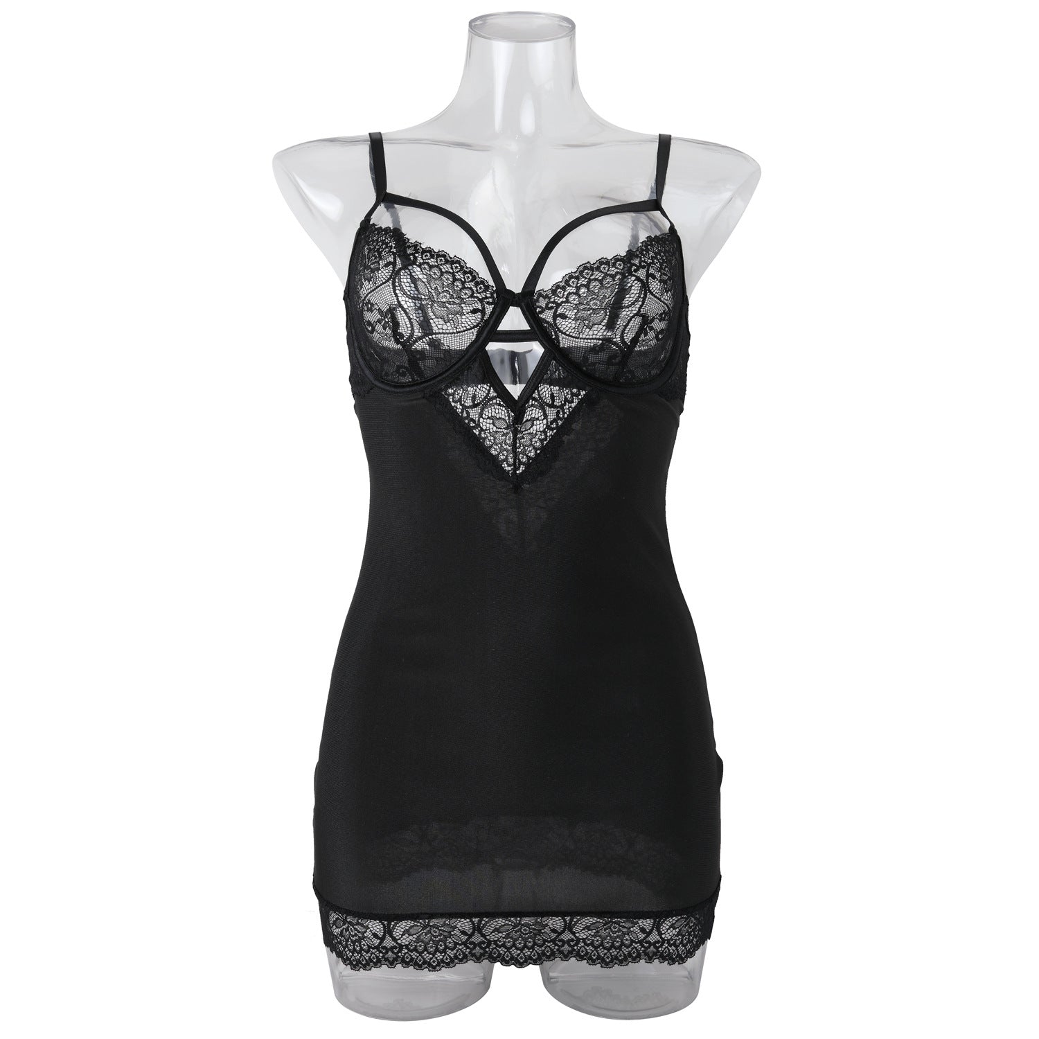 Sexy lingerie, lace hollow suspender, hip hugging, romantic sleepwear - Korvel