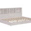 Full Size Daybed Frame with Storage Bookcases - White Oak