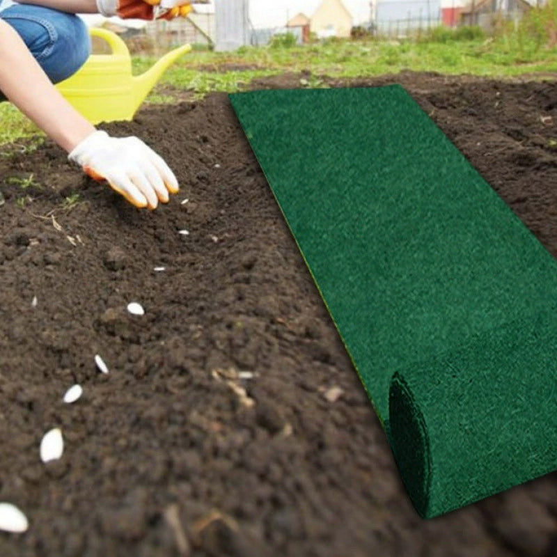 Degradable lawn seedling mat (10×0.7ft) for playgrounds, flower beds, greenhouse landscapes. - Korvel