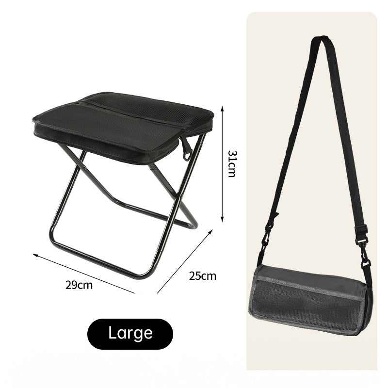Tabouret pliant portable premium pour un confort en extérieur