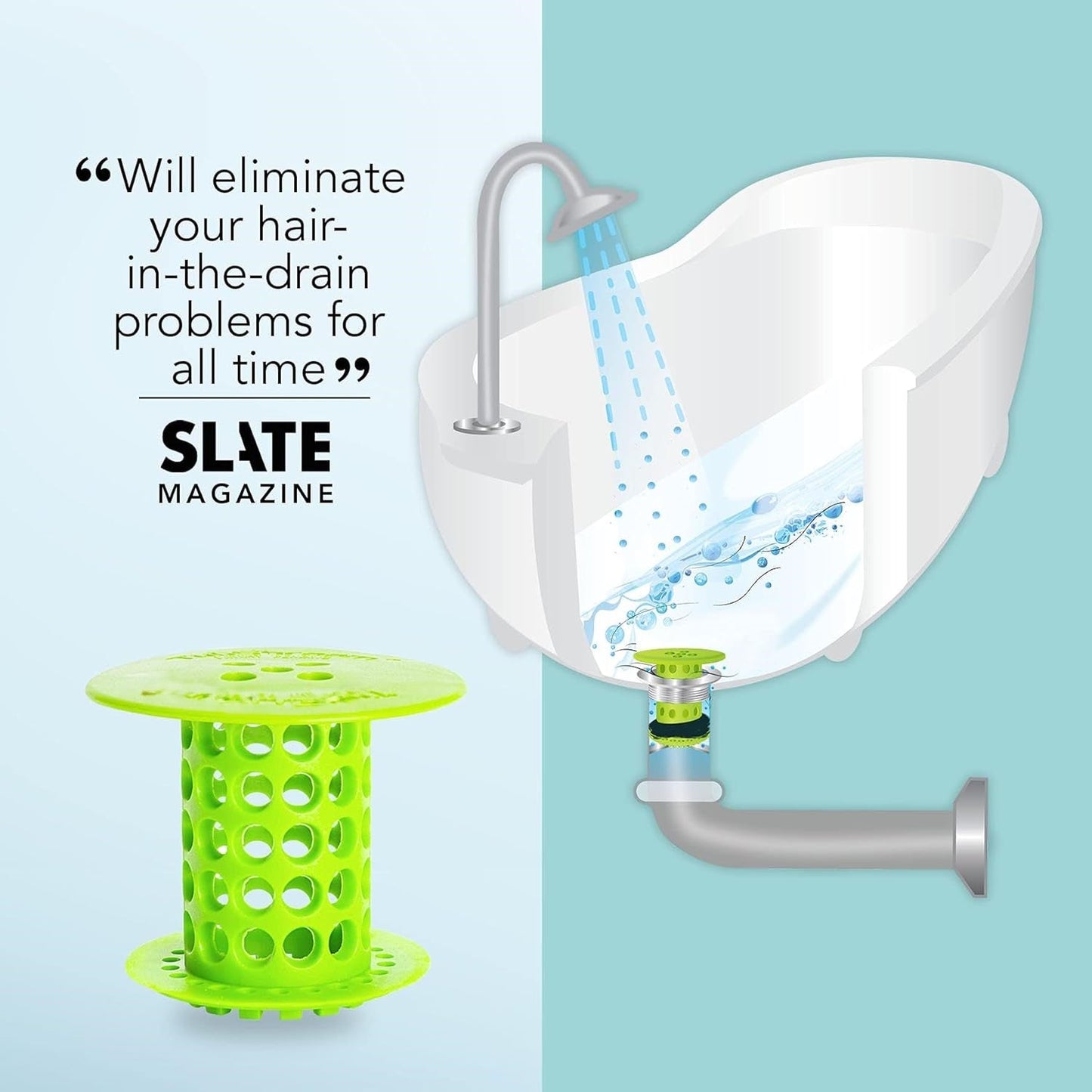 Tapón de baño premium para desagüe - Verde