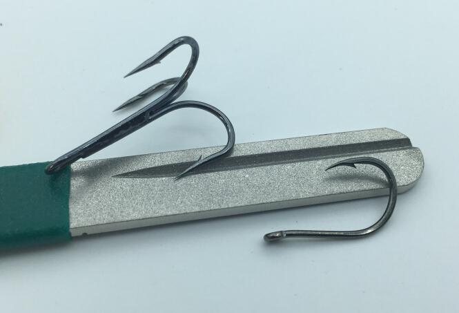 Rompin Fishing Hook Hone Sharpener Diamond for treble Fishing Hook - Korvel