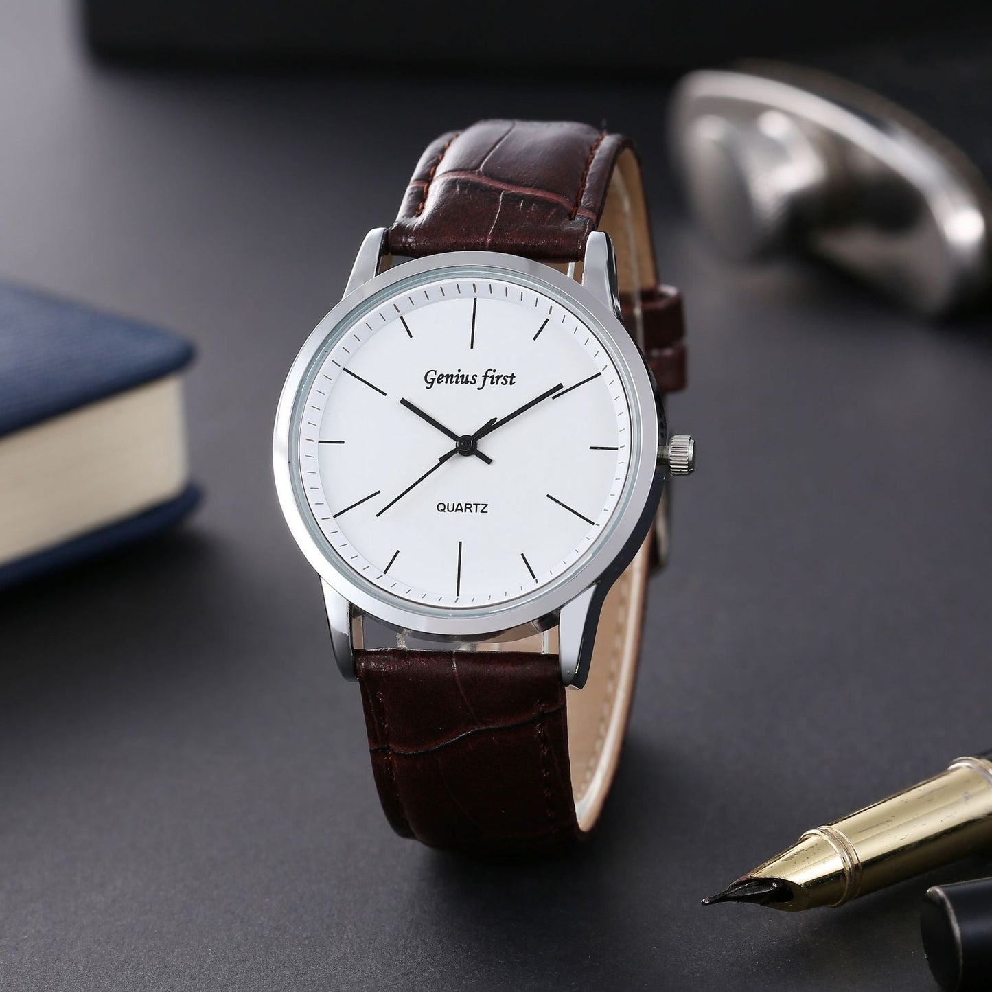 Couple Watch Fashion Belt Student Watch Business Men's Watch Quartz Watch Women Watches - Korvel