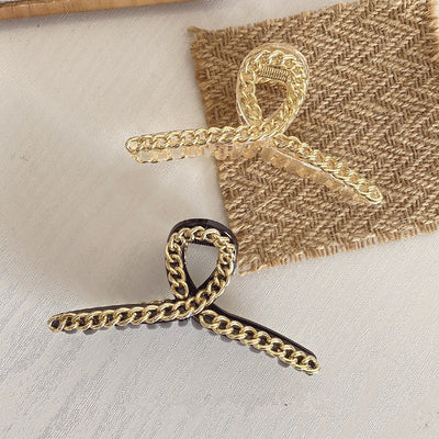Elegant Korean Style Transparent Hair Claws for Women