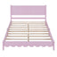 Full Size Retro Pink Wood Platform Bed Frame