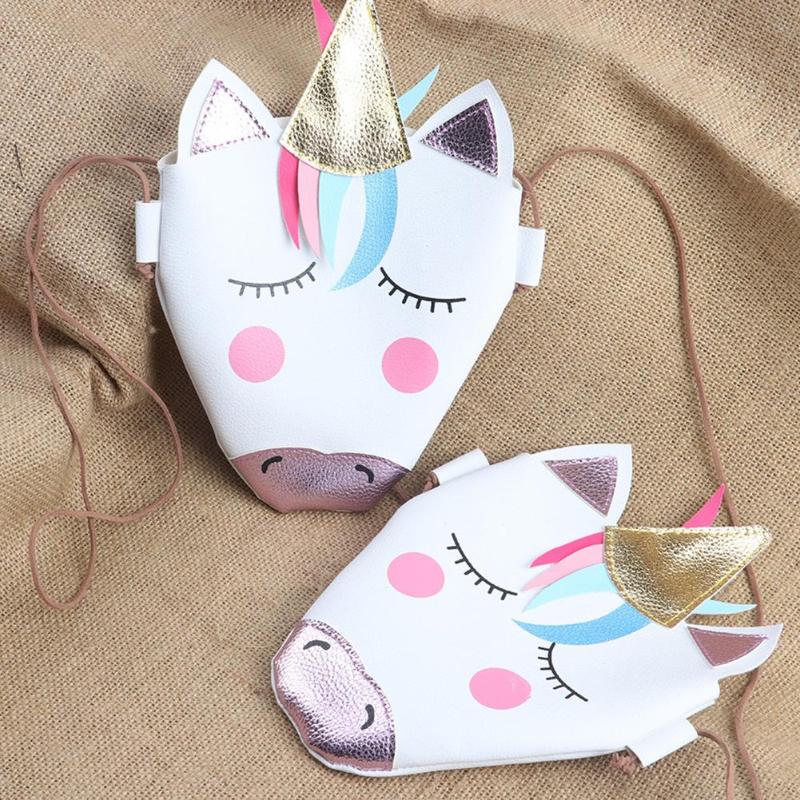 Cute Cartoon Animal Horse Leather Shoulder Bag Coin Purse Messenger Bag Babies Girls Kids Gift Mother Baby Diaper Bags Outdoor - Korvel