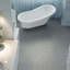 12 x 12 inch gray interlocking deck tiles, plastic waterproof pebble pattern, pack of 12 pieces - Korvel