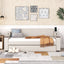 Twin Size Upholstery Daybed with Storage Arms and USB - Beige