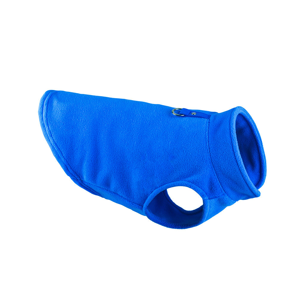 Dog clothing thickened solid color fleece pet dog supplies - Korvel
