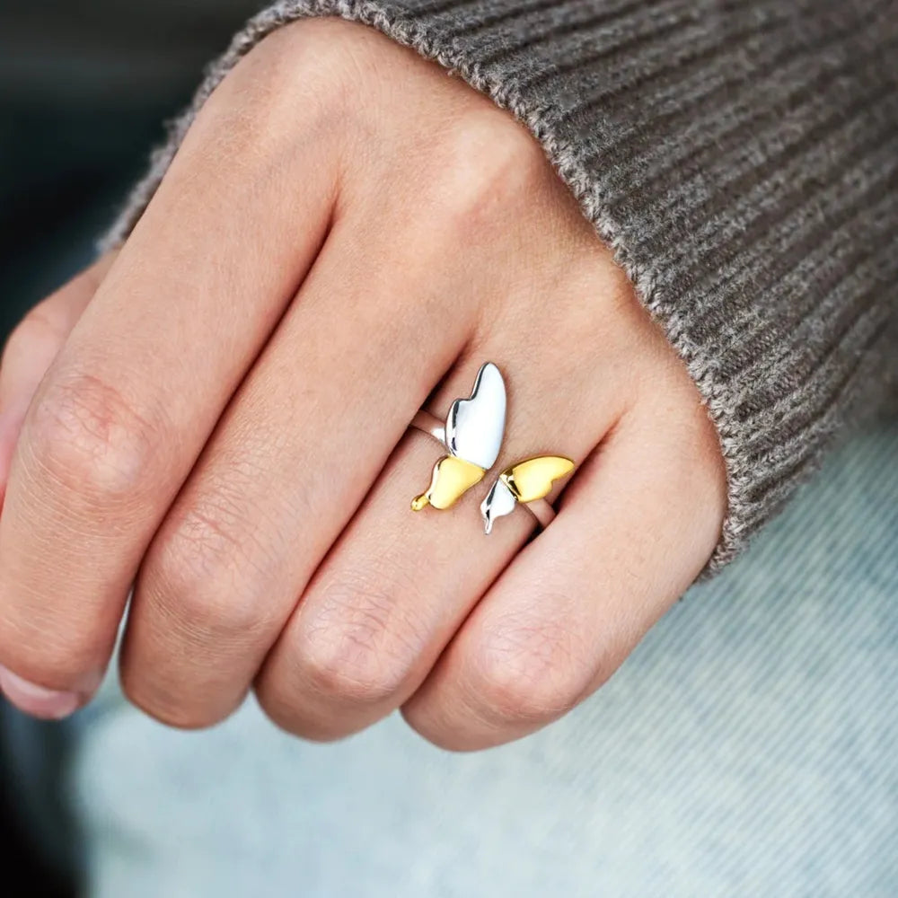 925 Sterling Silver Butterfly Ring - Korvel