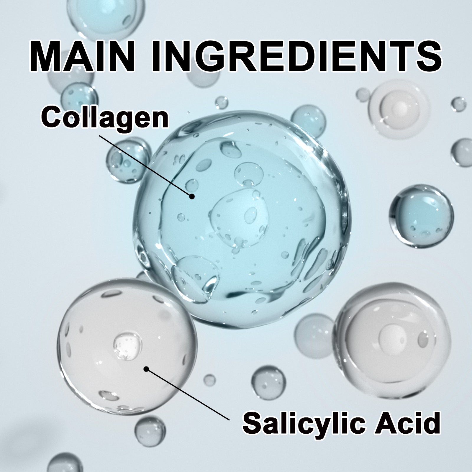 Salicylic Acid Facial Essence, Lighten Acne Mark Repair Hydrating Facial Care Essence - Korvel