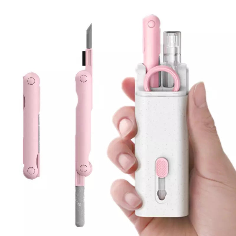 7 in 1 Multifunctional Cleaning Kit Keyboard Cell Phone Screen Cleaning Artifact Bluetooth Headset Mini Cleaning Pen - Korvel