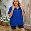 Half Zip Short Sleeve Hooded Top - Korvel
