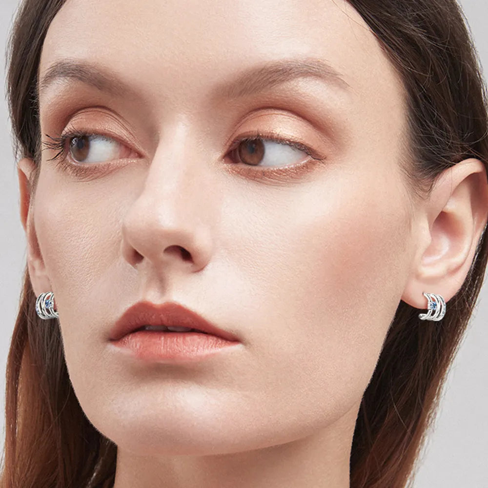 Moissanite 925 Sterling Silver Earrings - Korvel
