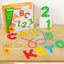 Number letter bead string children's building blocks threading rope early childhood education threading beads fine motor training puzzle toys - Korvel