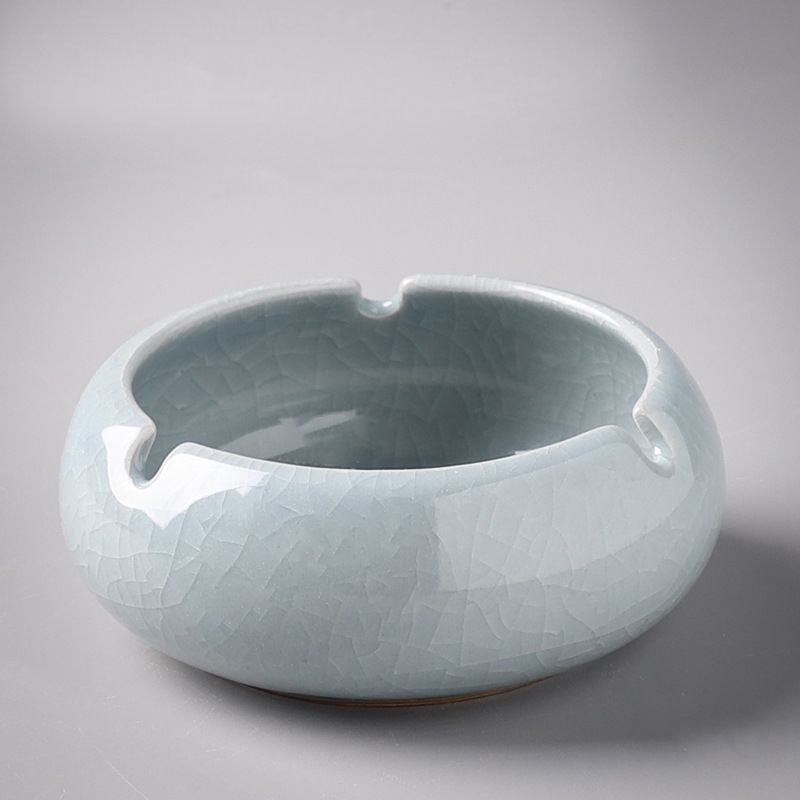 Ceramic ashtray home living room office personality creative retro anti-fly ash ashtray - Korvel