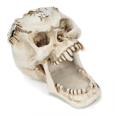 Fang Fang Terror Face Skull Storage Pen Holder Office Desktop - Korvel