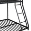 Metal Twin over Full Bunk Bed/ Heavy-duty Sturdy Metal/ Noise Reduced/ Safety Guardrail/ CPC Certified/ No Box Spring Needed - Korvel