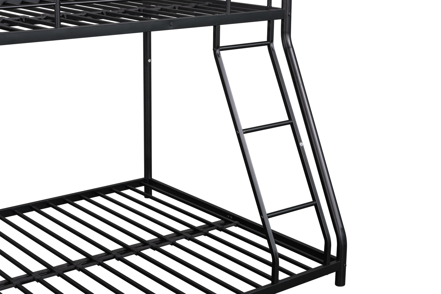 Metal Twin over Full Bunk Bed/ Heavy-duty Sturdy Metal/ Noise Reduced/ Safety Guardrail/ CPC Certified/ No Box Spring Needed - Korvel