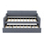 Twin Size Upholstery Daybed with Trundle & USB Charging - Gray