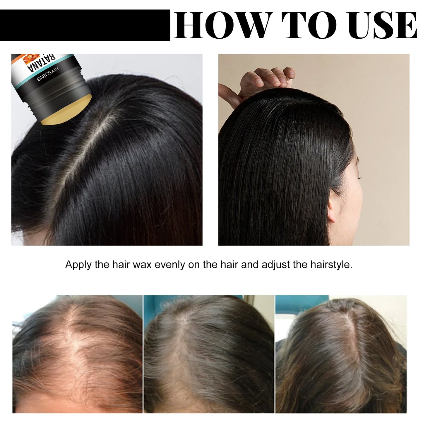 Batana Hair Wax Stick para un Estilo y Brillo Duraderos