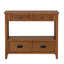 36'' Farmhouse Pine Wood Console Table Entry Sofa Table with 4 Drawers & 1 Storage Shelf (Brown) - Korvel