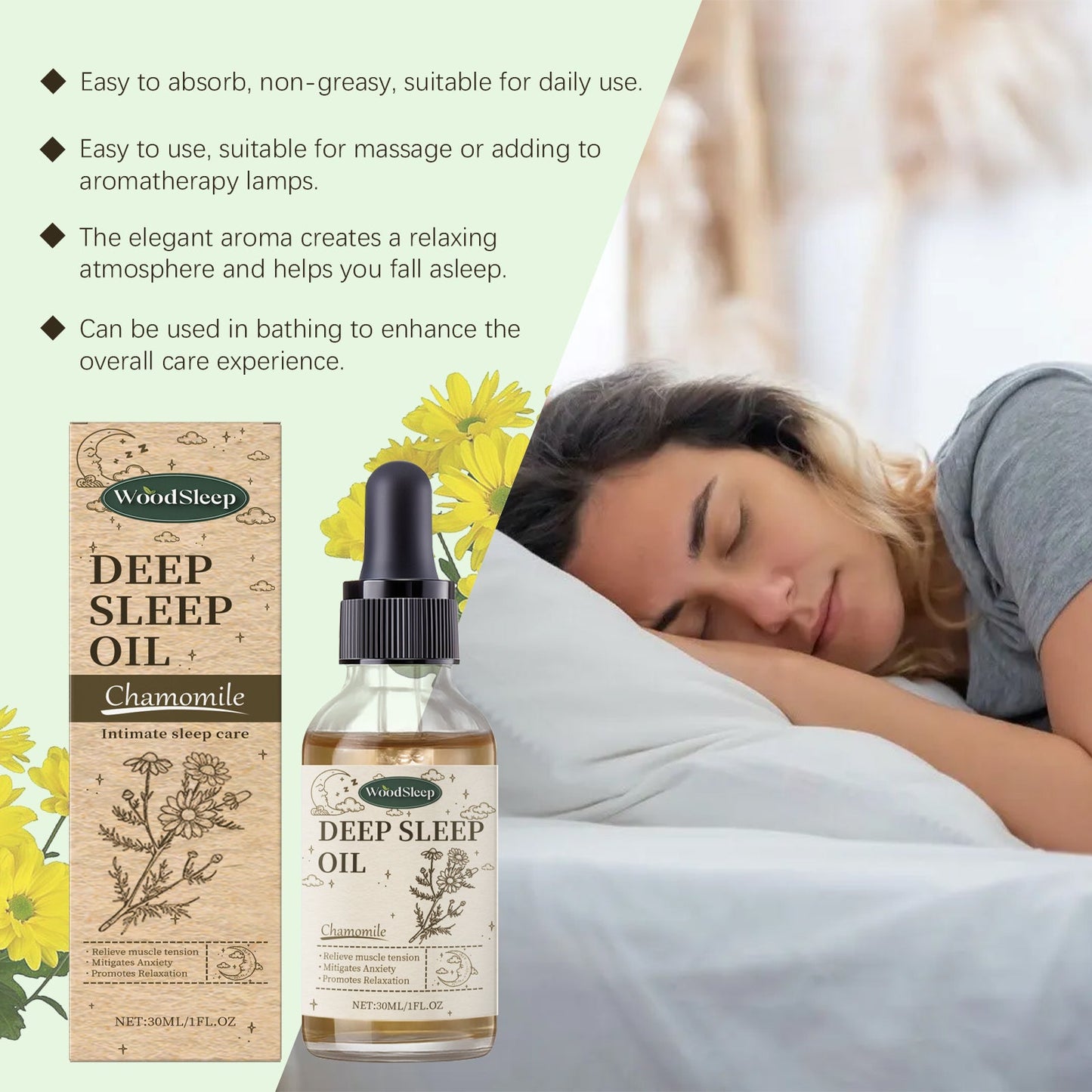 Chamomile Sleep Essential Oil - Hydrating Body Care Oil