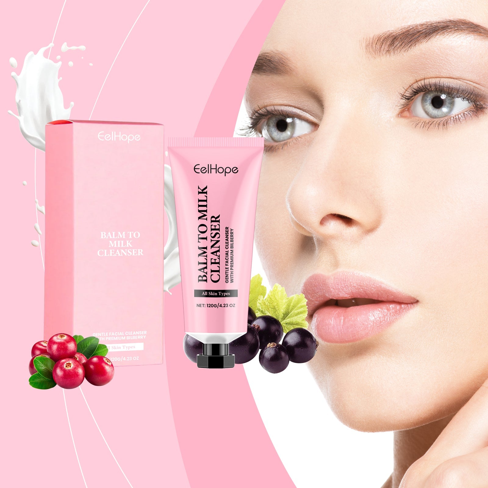 Deep Moisturizing Cleanser Clean Face Moisturizing Moisturizing Non-Tight Soothing Skin Cleanser - Korvel
