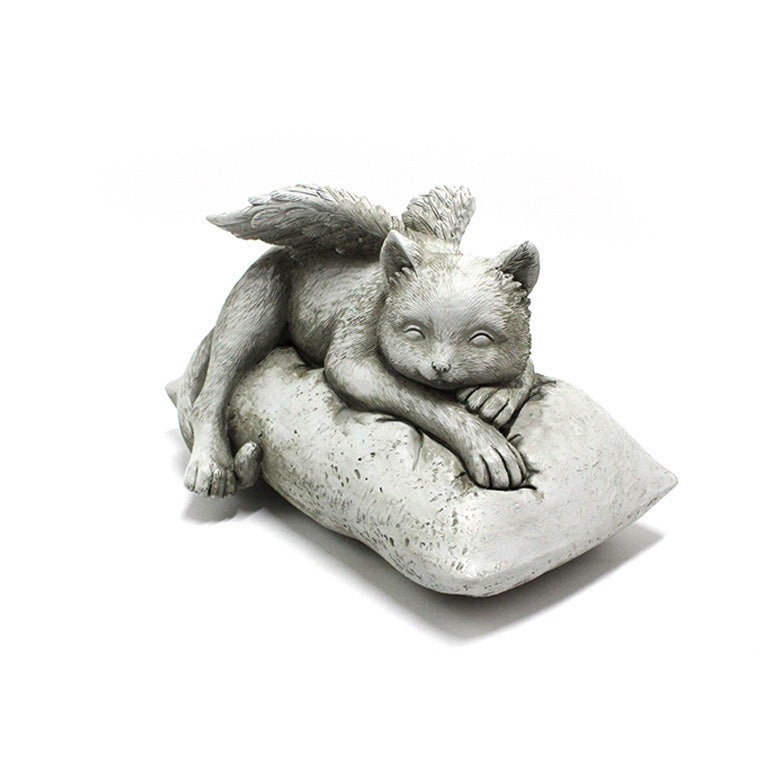 Angel cat and dog ornaments resin pet tombstone commemorative stone garden animal statue - Korvel