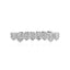 Real gold electroplated gold tooth set eight tooth full diamond hip hop tooth set tee grills - Korvel