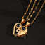 Diamond studded heart-shaped projection necklace in 100 languages. I love you, heart-shaped pendant, couple necklace - Korvel