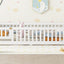 Twin Size Bed Floor Bed with Safety Guardrails and Door for Kids, White - Korvel