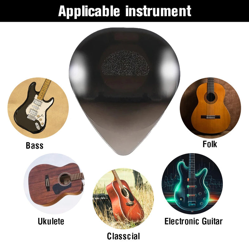 Guitar Touch Luminous Pick with High-Sensitivity LED Light Stringed Instrument Plectrum Non-Slip for Bass Electric Guitarists - Korvel