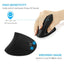Wireless Mouse Ergonomic Optical 2.4G 800/1200/1600DPI Colorful Light Wrist Healing Vertical Mouse - Korvel