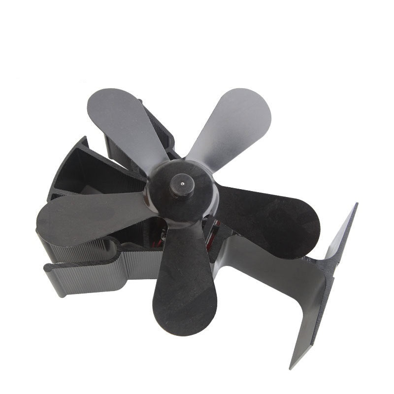 Thermal Power Fan Four Blade Wood Burning Stove Fan Ecological Fireplace Fan Wood Fireplace Thermal Fan/Fan Thermometer - Korvel