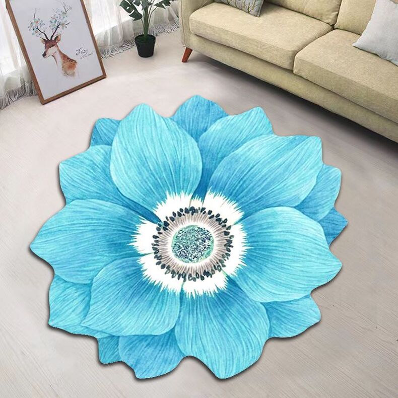 Nordic Floral Living Room and Bedroom Floor Mat