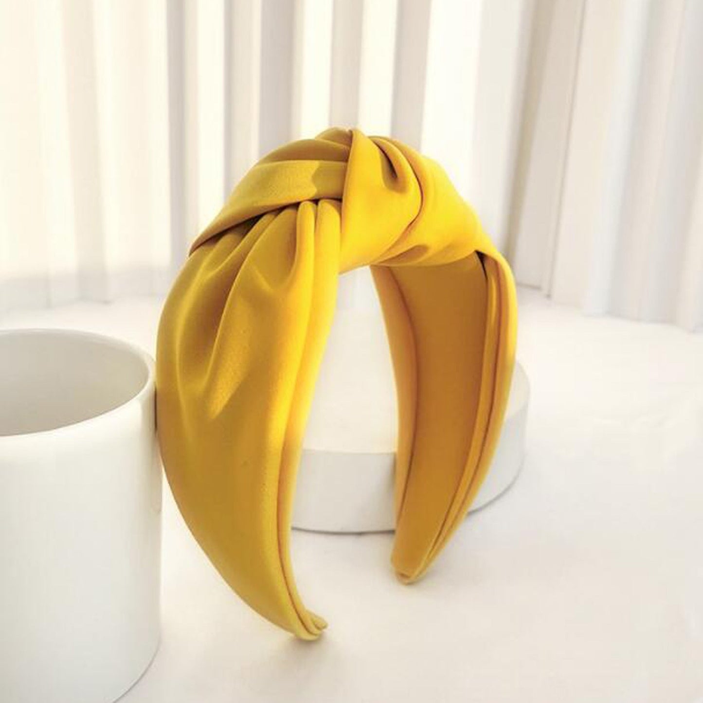 Premium Solid Color Wide Headband for Women