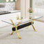 Dining table Modern tempered glass dining table Large modern office desk - Korvel